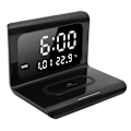 Miniatyrbillede 4 af 5: Multifunktionelt ur, elektronisk kalender, telefon, trådløs automatisk matchende oplader