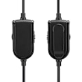 Miniatyrbillede 3 af 5: TPE sort bærbart gaming headset hovedtelefon lydkabel med 3,5 mm stik til Logitech Astro A10/A40/A30/A50
