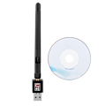 Miniatyrbilde 1 av 5: W90 RTL8188ETV150M Trådløs Nettverksadapter 150Mbps USB2.0 WIFI Mottakeradapter