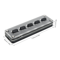 Miniatyrbilde 6 av 8: Mini 5-tasters tastatur Bluetooth trådløs USB kablet dobbel modus demp mute snarvei multifunksjon for PC datamaskin skrivebord