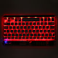 Miniatyrbilde 5 av 5: 10in Transparent Trådløst Bluetooth-tastatur Multi Device Connect Bakgrunnsbelysning Ultra Tynt Tablet-tastatur for Bærbare Telefoner
