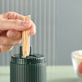 Miniatyrbilde 3 av 5: Tannpirkholder Dispenser, Pop-Up Automatisk Tannpirk Dispenser for Kjøkken Restaurant Tannpirkholder Beholder Nyhet, Tannpirkholder Oppbevaringsboks