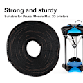 Miniatyrbilde 3 av 7: 3D-skrivertilbehør 5mx6mm sort gummirem timingreim synkront hjulsett for Prusa / MendelMax