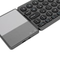 Miniatyrbild 4 av 8: Rund Bluetooth Vikbart Tangentbord med Pekplatta Universell 140mAh Trådlös 64-Tangenters Vikbart Tangentbord Svart