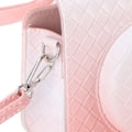 Miniatyrbillede 3 af 8: Øjeblikkelig kamerataske i PU-læder, regntæt, blød kamerabeskyttelsesetui med skulderrem til Fujifilm Instax Mini 12 Pink