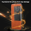 Miniatyrbilde 1 av 2: For HUAWEI Mate 20 Mobiltelefon Deksel Intelligent Sleep Beskyttende Deksel(Brun)