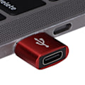Pikkukuva 5 / 8: 3 kpl USB 2.0 uros-uros-liitäntä Metalli USB-uros-uros-liitäntä kannettavalle tietokoneelle ja matkapuhelimelle (Punainen)