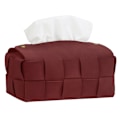 Miniatyrbillede 1 af 5: Dobbelt formål Tissue Box Cover, PU Læder Rektangel Tissue Box Cover Tissue Box Holder Badeværelse Tilbehør, 7 \"x 4.3 \" x 3.1 \"