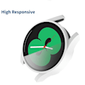 Miniatyrbild 3 av 5: Skyddande fodral kompatibelt med Samsung Galaxy Watch4 40 44mm Full Coverage skärmskyddsöverdrag