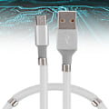 Miniatyrbild 5 av 5: 1m/3,3ft magnetisk absorption mjuk datakabel bärbar Micro Usb snabbladdningskabel