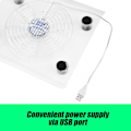 Miniatyrbillede 5 af 5: Ultra stille USB Notebook Cooler Cooling Pad Fans med LED RGB lys til PS4/PS3/Laptop