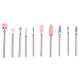 Miniatyrbild 1 av 2: 10 st / set nagelborr bits fil slipningssats elektrisk manikyr pedikyr nagelkonstverktyg