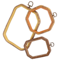 Miniatyrbild 7 av 8: 3 st hushållshandgjorda DIY broderiram hoops Needlecraft Cross Stitch Ring Frame
