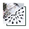 Miniatyrbild 1 av 5: Eleganta akrylnageltippar, matta lösnaglar, perfekta för nagelsalonger och DIY-nagelkonst, lätta att applicera och ta bort, idealisk present till kvinnor och flickor