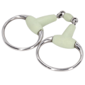 Miniatyrbild 5 av 5: Häst Snaffle Bit Rostfritt Stål Häst Snaffle Roller Trädgård Avel Munstycke Bit för 125mm Hästmun