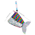 Miniatyrbild 2 av 5: Sequin Hand Strap Myntväska Mermaid Svans Myntväska - Färgglad