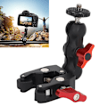 Miniatyrbild 1 av 8: Kamera Super Clamp Kulled Huvud Krabba Klo Klämma Universell Monitorfäste Kulled Klämma Super Hållare Stativ för Fyllningsljus Mikrofon
