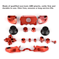 Miniatyrbild 3 av 5: Full Button Sets Mod Replace Part för Microsoft Xbox One Controller 3.5mm Jack (Röd)