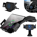 Miniatyrbild 1 av 8: Trådlös Billaddare Fäste För Galaxy Z Fold, Snabbladdning Med Kylfläkt & Intelligent Automatisk Fastklämning, Designad För Oavbruten Navigation