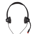 Miniatyrbild 5 av 5: RJ9-headset med brusreducering, mute-funktion, sladd och mikrofon, volymjustering för VOIP-telefon