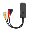 Miniatyrbild 3 av 5: För HDMI till AV RCA 1080P HD-omvandlare adapterkabel hane till hona för TV VCR DVD