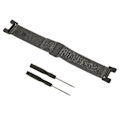 Miniatyrbillede 4 af 5: Metal Mesh Watch Band Smartwatch Rem til Amazfit TRex Pro (Sort)