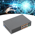 Miniatyrbild 1 av 8: POE Switch 9 Portar 100V till 240V Gigabit Ethernet Adapter för IP-kameror CCTV Säkerhetssystem Trådlösa APUS Plug