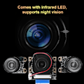 Miniatyrbild 3 av 5: 5MP manuell IR-CUT nattvisionskameramodul med 2 st fyllningsljus för Raspberry Pi 2/B+