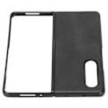 Miniatyrbilde 6 av 8: Lær smarttelefondeksel støtsikker telefonbeskyttende deksel for Samsung Galaxy Z Fold 3Black