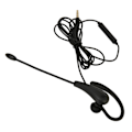 Miniatyrbillede 4 af 5: Enkelt øre headset med mikrofon kablet støjreducerende letvægts monoaural ørestykke headset til callcenter kontor