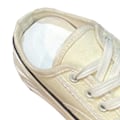 Miniatyrbillede 5 af 8: Kvinder Snørebånds Sutsko Tykke Såler Lukket Tå Reducere Fødder Træthed Lærred Casual Slip On Sko Hvid 36