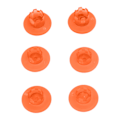Miniatyrbild 7 av 8: 3D Joystick-knappskydd 6 i 1 Förhindrar Glidning Ersättnings Tumgrepp för PS5 Elite-kontroll Orange