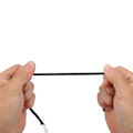 Miniatyrbild 8 av 8: Reflekterande Paracord, Användningssnören för fastspänning av utrustning, Nunchakus Kopplingsrep, Stick Handle Rope - Slitstark - Snabbtorkande - 100 M Svart