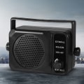 Pikkukuva 4 / 5: 1 kpl Mini kannettava 3,5 mm ulkoinen kaiutin Yaesu / Icom auto kaksisuuntainen radio musta