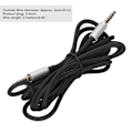 Miniatyrbillede 3 af 5: Flettet ledning til gaming-headset, lydkabel med 3,5 mm stik til Logitech Astro A10 A40-hovedtelefoner