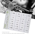 Miniatyrbild 8 av 8: Trumpet Chord Chart Fingering Note Music Instrument Reference Guide för Hem KlassLarge