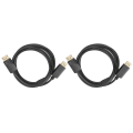 Miniatyrbilde 1 av 5: 2 stk DisplayPort-tilkoblingskabel DP til DP-kabel 1,8 m DP hann til hann adapterkabel