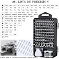 Miniatyrbild 2 av 8: Precision i dina fingertoppar, Magnetisk reparationssats: 122-i-1 Elektronikverktygssats, Kromvanadin, Ergonomiskt grepp, Flexibel axel, För bärbara datorer,