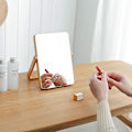 Miniatyrbild 5 av 5: Sminkspegel i trä, Bordsmakeupspeglar med tydlig reflektion för alla positioner, Justerbara vinklar Stabil bas för sovrum vardagsrum (Väggmonterad