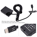 Miniatyrbillede 7 af 8: Type C Strømadapter DC Kobling ENEL14 Fuld Dekodning Dummy Batteri til Nikon D5600 D5500