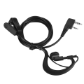 Miniatyrbillede 2 af 5: Sort K-hoved EAr-krogøretelefon Walkie Talkie To-vejs Radio Headset