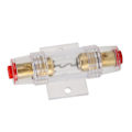 Miniatyrbilde 4 av 8: Bilstereo enkelt in-line AGU-sikringholder 60A høy temperaturbestandig for 4AWG 8AWG-ledning