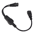 Miniatyrbillede 2 af 5: UPS-server C14 til 2 C13 strømkabel C14 til 2 C13 Y-splitter adapter forlængerkabel til pc'er skærme printere