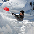 Miniatyrbild 4 av 8: Comfort D Grip Snöskyffel, Hållbar Snöskyffel För Utomhusbruk Strand Snö, Högkvalitativ Plast Perfekt Present För Barns Vinterleksaker Utomhus