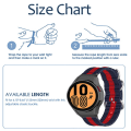 Miniatyrbilde 2 av 5: Reserve Rem for Samsung Galaxy Watch4 40/44mm Watch4 Classic 42/46mm 20mm Canvas Watch Bands
