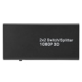 Miniatyrbillede 2 af 5: 2 x 2 HDMI-fordeler understøtter 1080P computerspilmaskine til at vise billedoutput 100-240V
