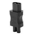 Miniatyrbild 5 av 8: IEC320 C8 till IEC320 C5 Konverter 10A 250V 2.5A 250V Strömkabeladapter för Laptopströmadapter UPS Server 4st