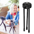 Miniatyrbillede 1 af 8: Mini bordstativ 1/4in adapter i rustfrit stål, bærbar til selfiepind, mobiltelefon, SLR-kamera