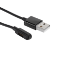 Miniatyrbillede 4 af 5: 1m/3,3ft Smart Watch Magnetisk Oplader Opladning Datakabel Sort til Asus ZenWatch 2