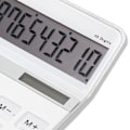 Miniatyrbillede 3 af 8: Kalkulator Solcelledrevet Batteridrevet Transparent Store Taster LCD Display Kontor Kalkulator Hvid